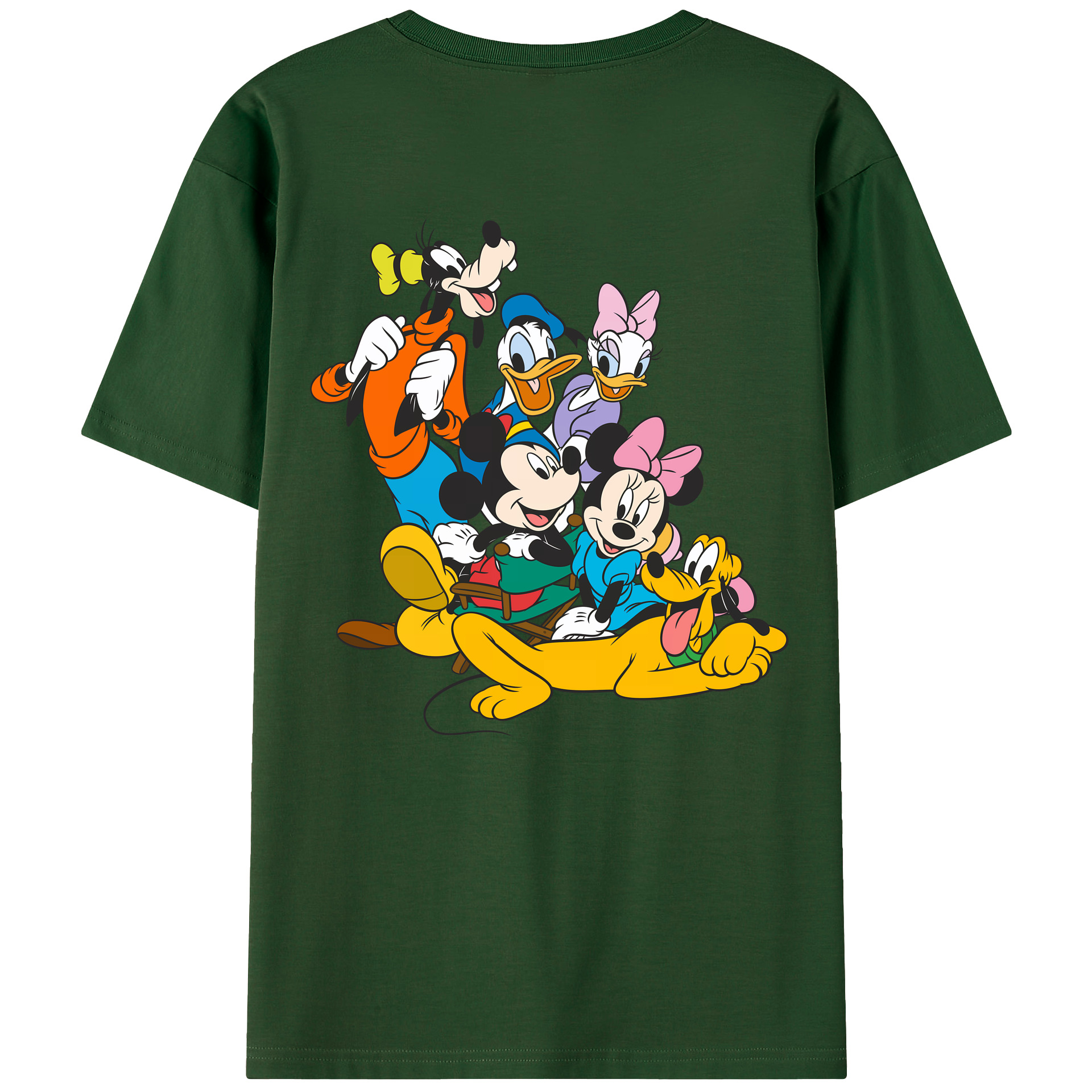（画像用） ミッキーマウス Mickey Mouse 綿100％半袖Tシャツ（背面プリント）